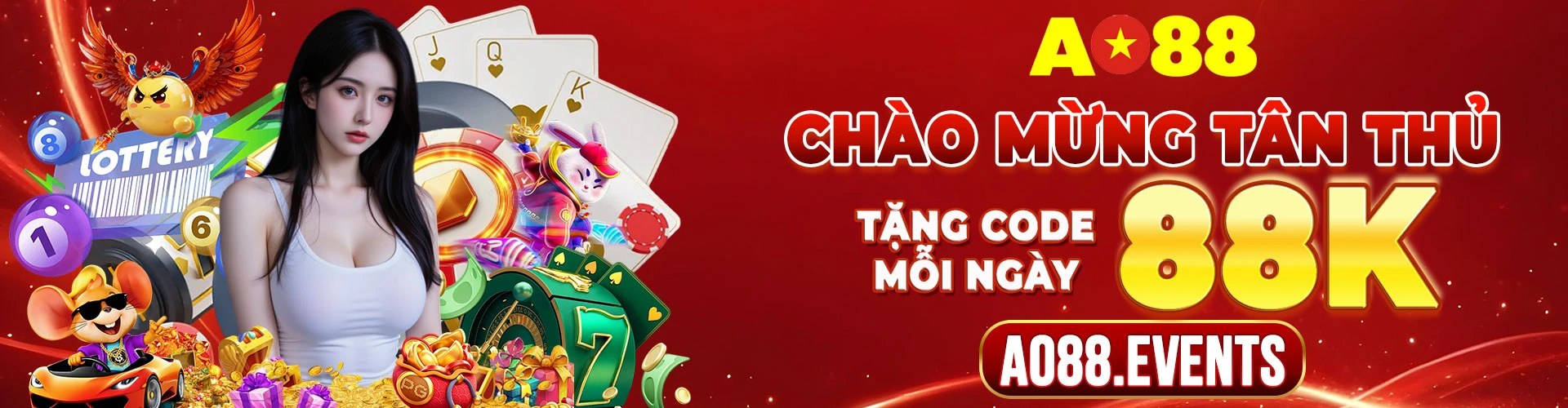 banner ao88 chào mừng tân thủ thưởng 88K